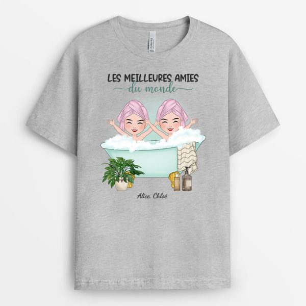 T-shirt Les Meilleures Amies Du Monde Personnalise