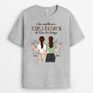 T-shirt Les Meilleurs Collegues De Tous Les Temps Personnalise 1 T shirt Les Meilleurs Collegues De Tous Les Temps Personnalise 2