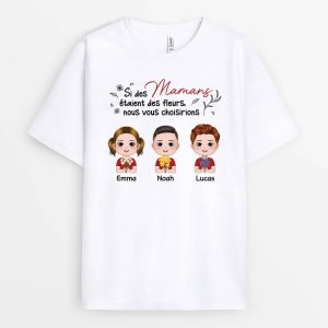 T-shirt Les Nounous Etaient Des Fleurs Personnalise T-shirt Les Nounous Etaient Des Fleurs Personnalise