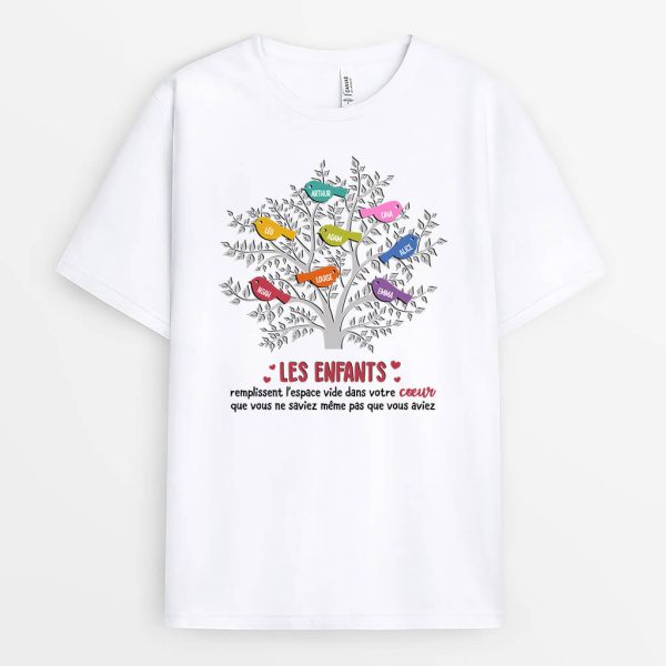 T-shirt Les Petits-Enfants Oiseaux Personnalise