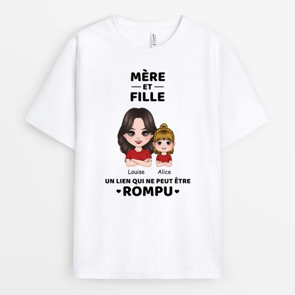 T-shirt Lien qui ne peut etre rompu Grand-Mere Petits-Enfants Personnalise