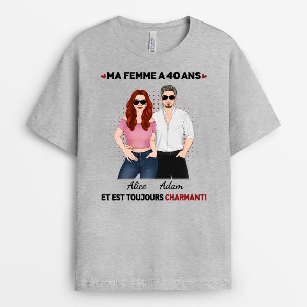 T-shirt Ma FemmeMon Mari A 60 Ans Et Est Toujours Sexy Personnalise