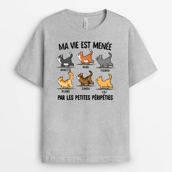 T-shirt Ma Vie Est Menee Par Les Petites Peripeties Personnalise