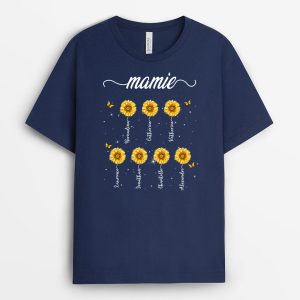 T-shirt Mamam Mamie Tournesol Personnalise T-shirt Mamam Mamie Tournesol Personnalise