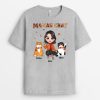 T-shirt Maman Chat Automne Personnalise