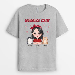 T-shirt Maman Chat Bandeau Personnalise