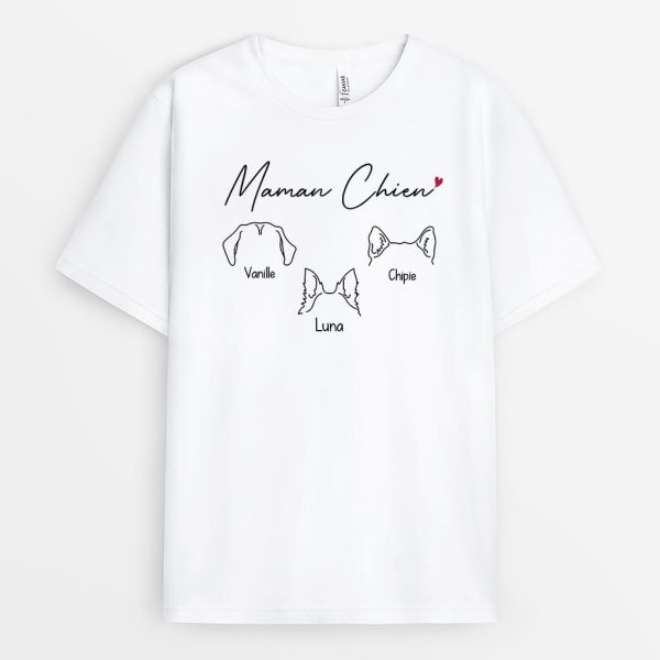 T-shirt Maman ChatPapa Chat Version Texte