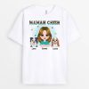 T-shirt Maman Chien Leopard Mignonne Personnalise