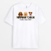 T-shirt Maman Chien Mot Leopard Personnalise