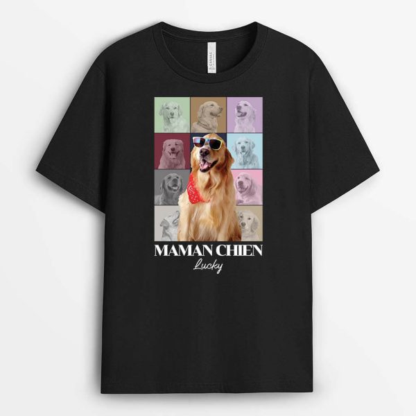 T-shirt Maman Chien Papa Chien Personnalise