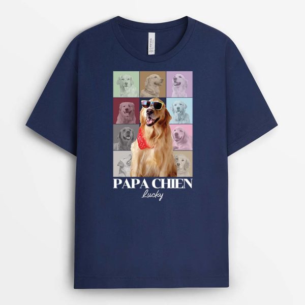 T-shirt Maman Chien Papa Chien Personnalise