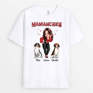 T-shirt Maman Chien Stylee Personnalise T-shirt Maman Chien Stylee Personnalise