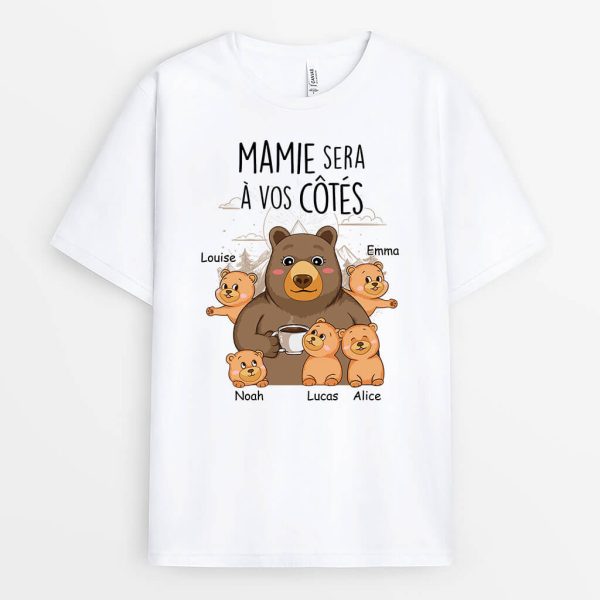 T-shirt Maman Est Toujours A Cote De Vous Personnalise