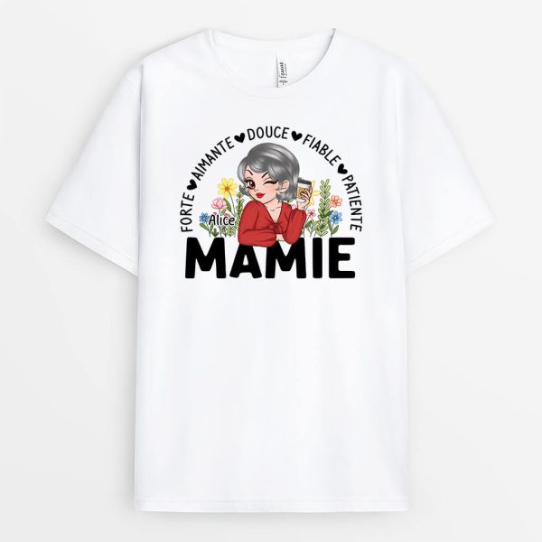 T-shirt Maman Fleurs Personnalise