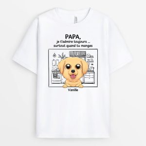 T-shirt Maman, Je T’Admire Toujours… Surtout Quand Tu Manges Personnalise