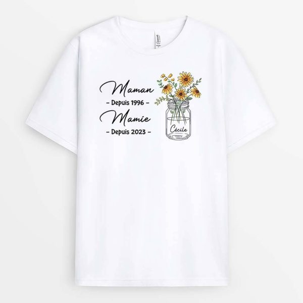 T-shirt Maman Mamie Depuis Personnalise