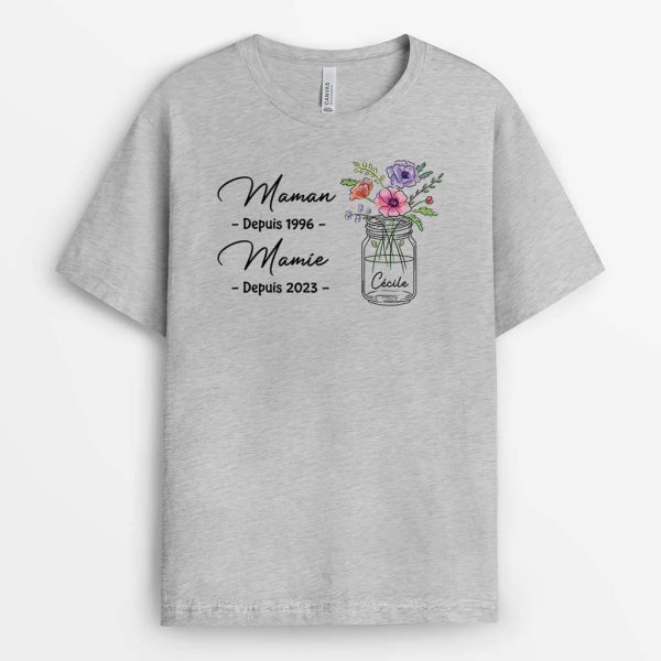 T-shirt Maman Mamie Depuis Personnalise