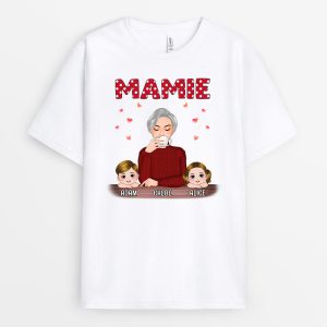 T-shirt Maman Mamie et Petits-Enfants Personnalise
