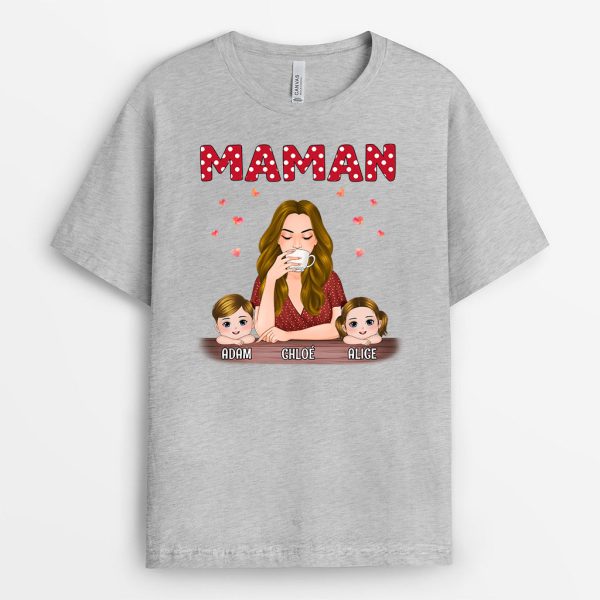 T-shirt Maman Mamie et Petits-Enfants Personnalise