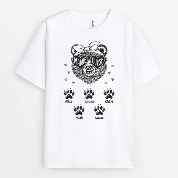 T-shirt Maman Ours Personnalise