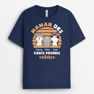 T-shirt Maman des Chats Pourris Gates Personnalise T-shirt Maman des Chats Pourris Gates Personnalise