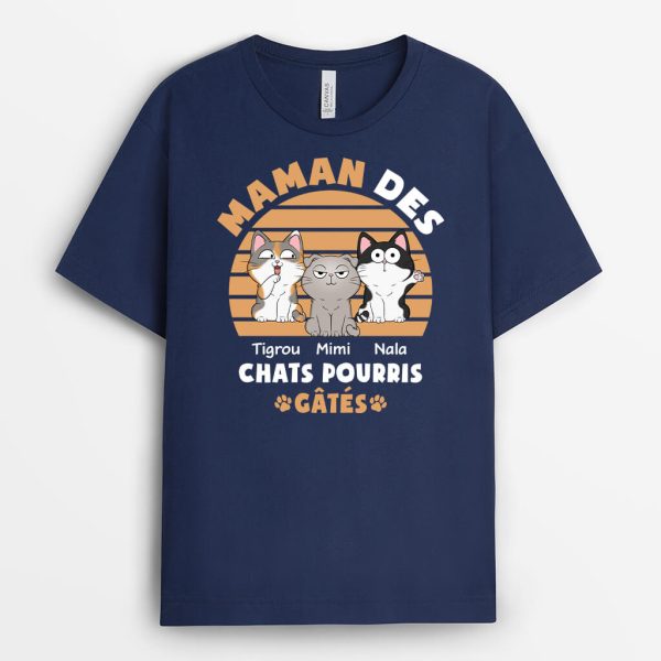 T-shirt Maman des Chats Pourris Gates Personnalise