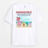 T-shirt Mamansaurus Mamiesaurus La Plage Personnalise
