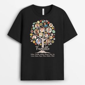 T-shirt Mamie Arbre Familial Personnalise T-shirt Mamie Arbre Familial Personnalise
