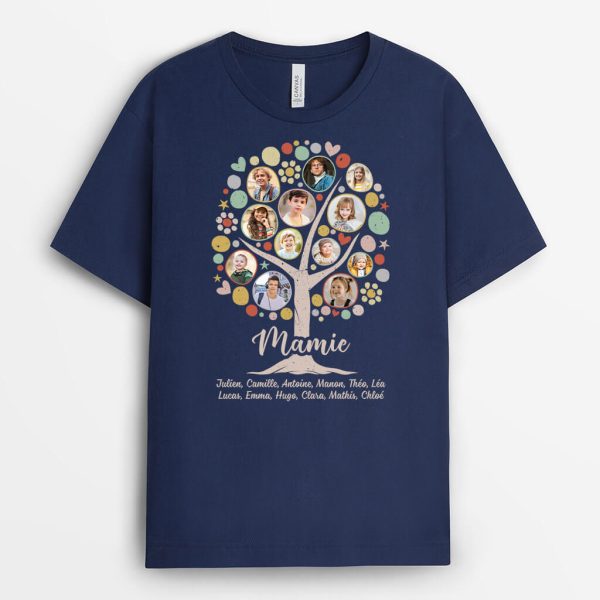 T-shirt Mamie Arbre Familial Personnalise