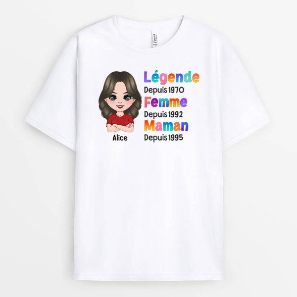 T-shirt Mamie Legende Personnalise