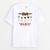 T-shirt Mamie Maman Petits Coeurs a Carreaux Noel Personnalise