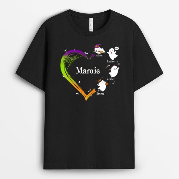 T-shirt Mamie Maman et petits enfants Personnalise