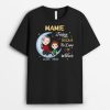 T-shirt MamieMaman T&rsquo;Aime Jusqu&rsquo; A La Lune Et Au Retour Personnalise
