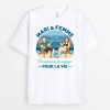 T-shirt Mari & Femme, Partenaires de Voyage A Vie Personnalise