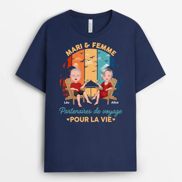 T-shirt Mari & Femme, Partenaires de Voyage Pour La Vie Personnalise