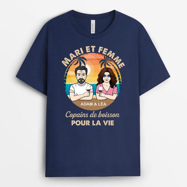 T-shirt Mari et Femme Personnalise