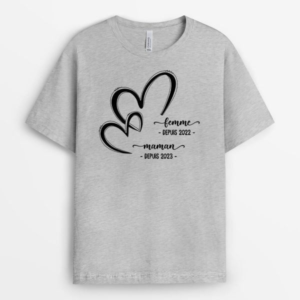 T-shirt Mariee Maman Mamie Est Personnalise