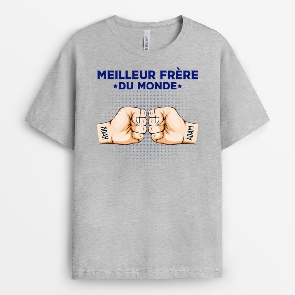 T-shirt Meilleur Frere Du Monde Personnalise