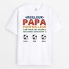 T-shirt Meilleur Papa Footballeur Personnalise