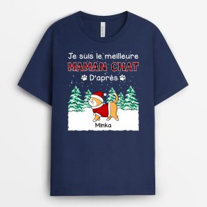 T-shirt Meilleur PapaMeilleure Maman Chat Personnalise T-shirt Meilleur PapaMeilleure Maman Chat Personnalise
