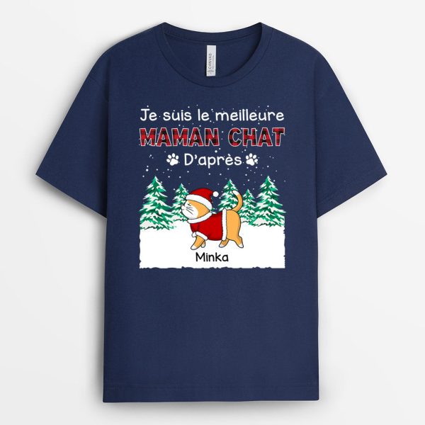 T-shirt Meilleur PapaMeilleure Maman Chat Personnalise