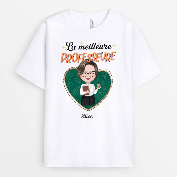 T-shirt Meilleur Professeur De Tous Les Temps Personnalise