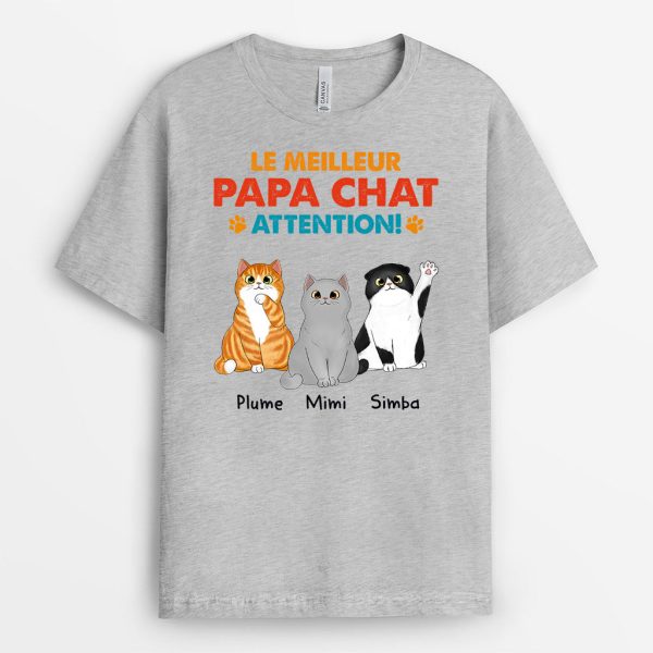 T-shirt Meilleure Maman Chat Meilleur Papa Chat Personnalise