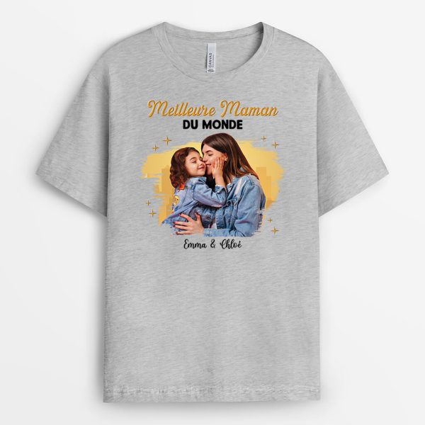 T-shirt Meilleure Maman Du Monde Personnalise