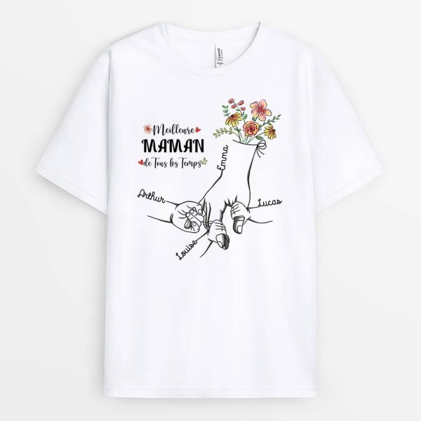 T-shirt Meilleure Maman de Tous les Temps Personnalise