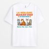T-shirt Meilleur(e) Papa Chat Maman Chat Personnalise