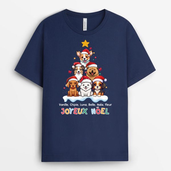 T-shirt Merry Woofmas Personnalise