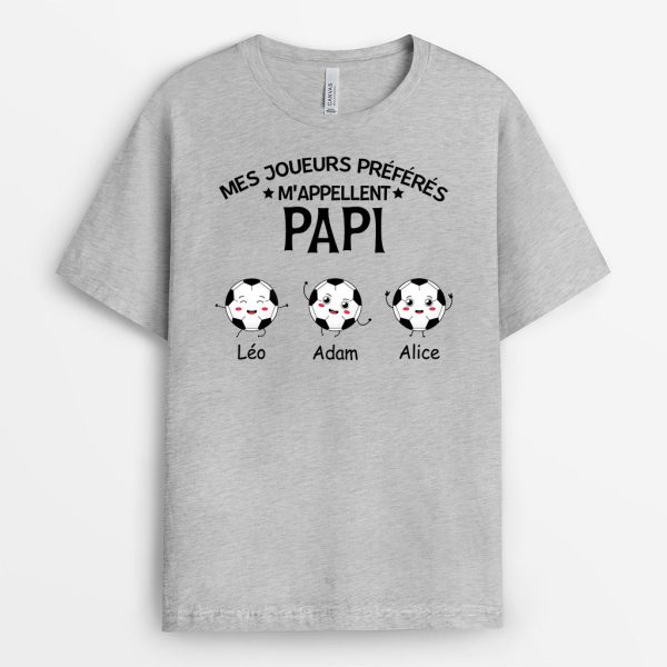 T-shirt Mes Joueurs Preferes Papa Papi Personnalise