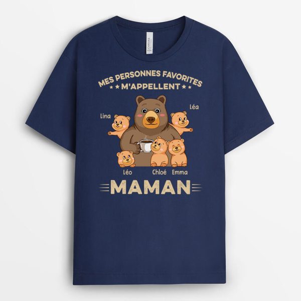 T-shirt Mes Personnes Preferees M’Appellent Mamie Personnalise