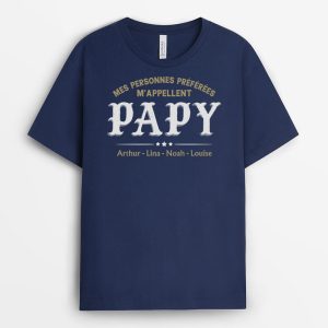 T-shirt Mes Personnes Preferees M’Appellent Papa Personnalise T-shirt Mes Personnes Preferees M’Appellent Papa Personnalise